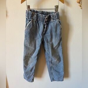 H&M girls paperbag blue jeans 4T